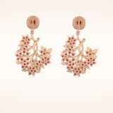 0.96 TCW Round & Cushion Cut Moissanite Multi Stone Dangle Earrings