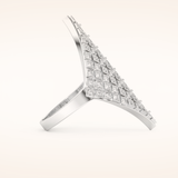 0.37 TCW Round Shaped Moissanite Multiple Stone Wedding Band