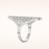 0.37 TCW Round Shaped Moissanite Multiple Stone Wedding Band