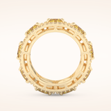 2.66 TCW Round Shaped Moissanite Full Eternity Wedding Band