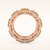 2.66 TCW Round Shaped Moissanite Full Eternity Wedding Band