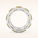 2.66 TCW Round Shaped Moissanite Full Eternity Wedding Band