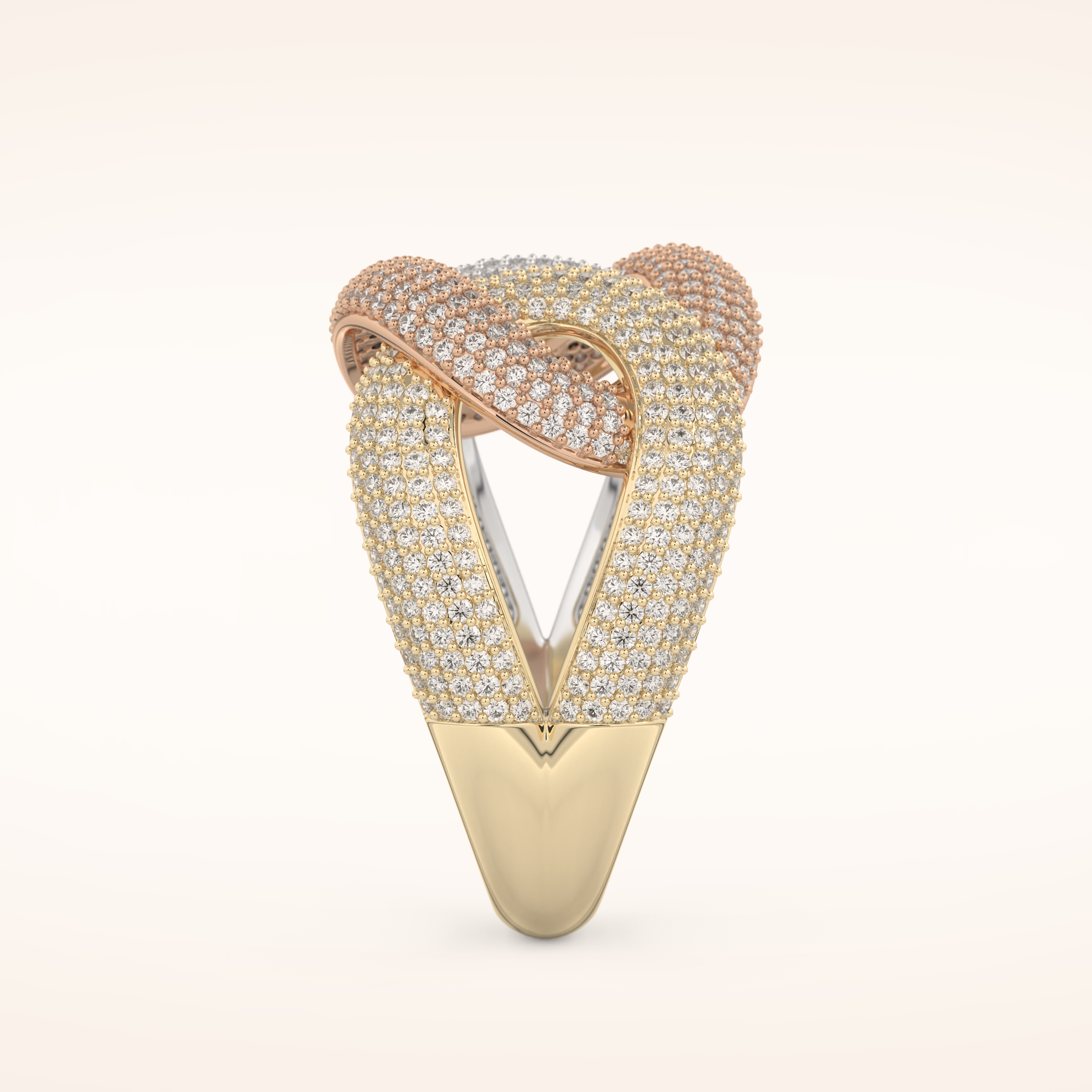 1.33 TCW Round Shaped Moissanite Multi Stone Wedding Band