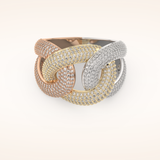 1.33 TCW Round Shaped Moissanite Multi Stone Wedding Band