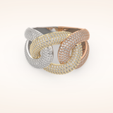 1.33 TCW Round Shaped Moissanite Multi Stone Wedding Band