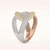 1.33 TCW Round Shaped Moissanite Multi Stone Wedding Band