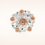 0.13 TCW Round Shaped Moissanite Multiple Stone Wedding Band