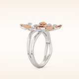 0.13 TCW Round Shaped Moissanite Multiple Stone Wedding Band