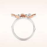 0.13 TCW Round Shaped Moissanite Multiple Stone Wedding Band