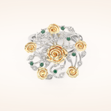 0.13 TCW Round Shaped Moissanite Multiple Stone Wedding Band