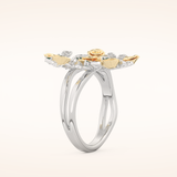0.13 TCW Round Shaped Moissanite Multiple Stone Wedding Band