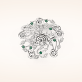 0.13 TCW Round Shaped Moissanite Multiple Stone Wedding Band
