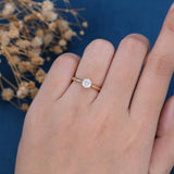 Round Solitaire Lab Grown Diamond Engagement Ring