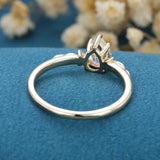Pear Solitaire Lab Grown Diamond Engagement Ring