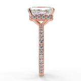 Hidden Halo Engagement Ring Featuring 2.50 CT Radiant Moissanite 9