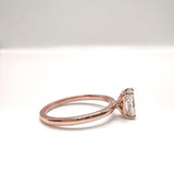 Solitaire Engagement Ring Featuring 1.2 CT Radiant Moissanite 5