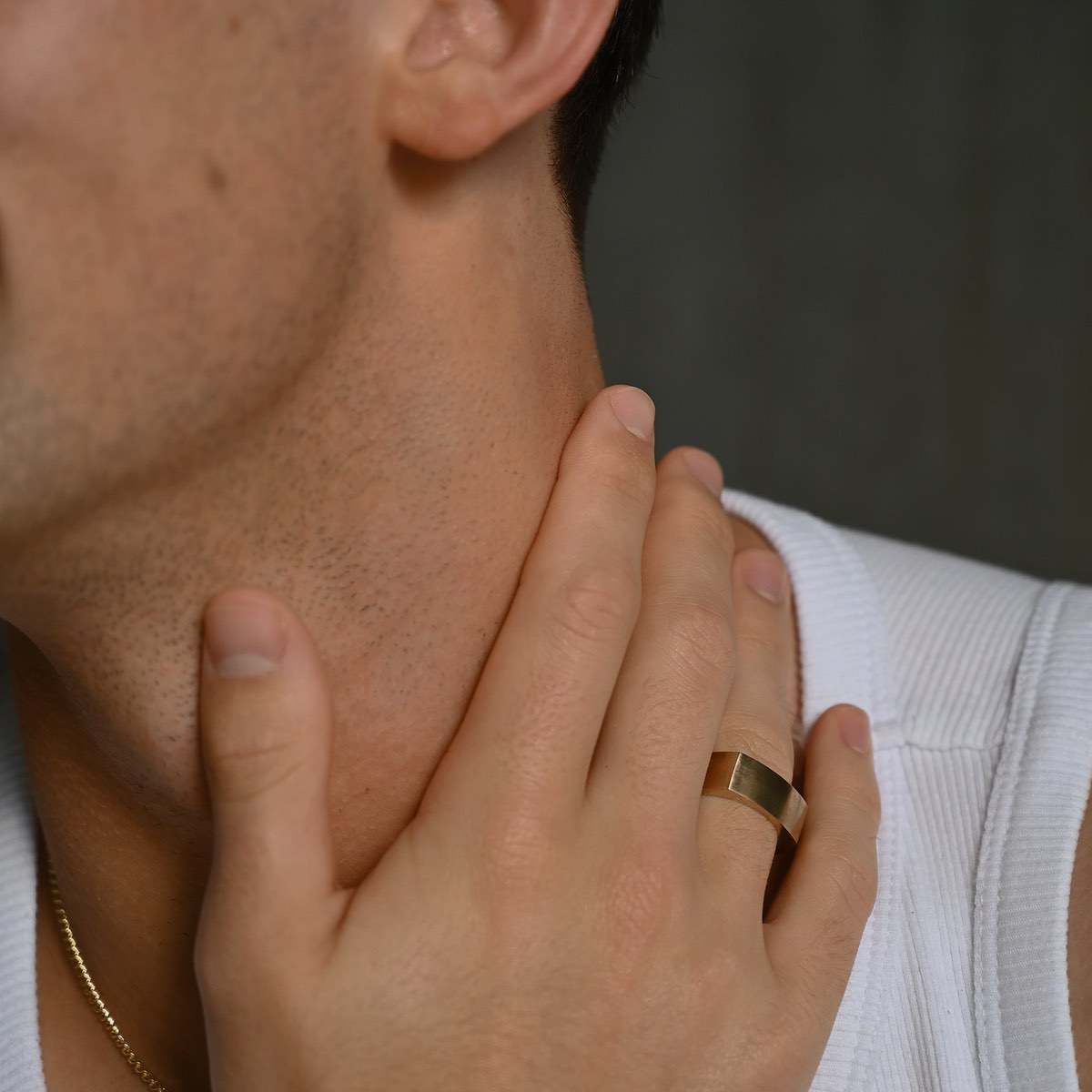 Men's Flat-Top Wedding Band 2