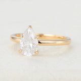 Pear Solitaire Lab-Grown Diamond Engagement Ring