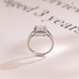 Stunning 1.0 - 2.0 CT Princess Moissanite Engagement Ring with Halo Design 8