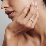 Eternity Wedding Band Featuring 1.60 TCW Oval Moissanite 3