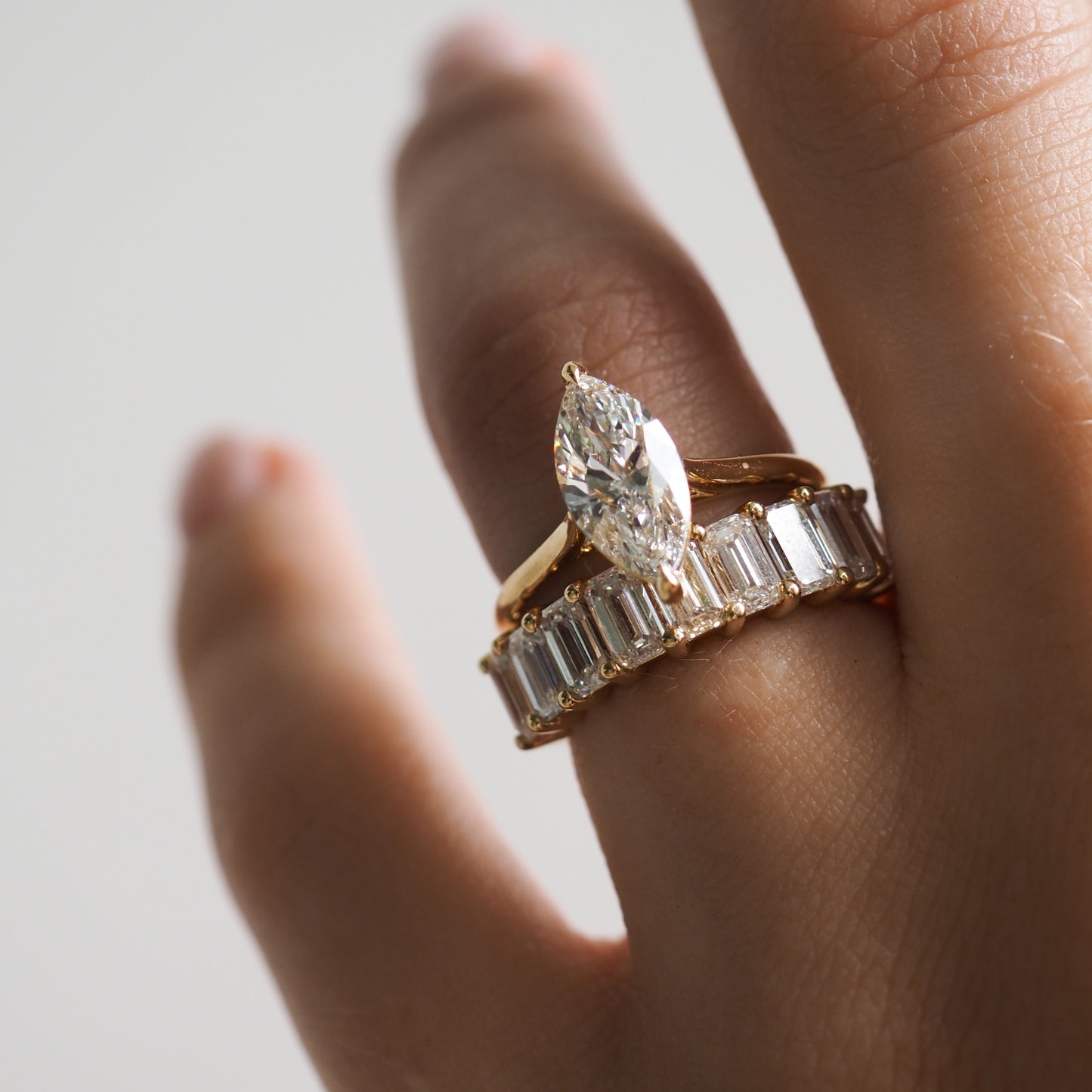 Half Eternity Wedding Band Featuring 3.30 TCW Emerald Moissanite 7