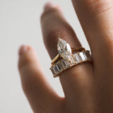 Half Eternity Wedding Band Featuring 3.30 TCW Emerald Moissanite 7