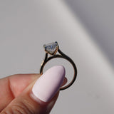 Stunning 2.60 CT Radiant Moissanite Engagement Ring with Solitaire Design 4
