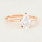 Pear Solitaire Lab-Grown Diamond Engagement Ring