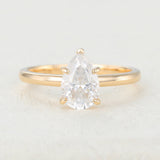 Pear Solitaire Lab-Grown Diamond Engagement Ring