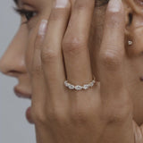 Half Eternity Wedding Band Featuring 0.40 TCW Round  Moissanite 8