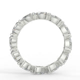 Full Eternity Wedding Band Featuring 2.40 TCW Pear Moissanite 2