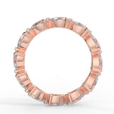 Full Eternity Wedding Band Featuring 2.40 TCW Pear Moissanite 7