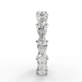 Full Eternity Wedding Band Featuring 2.40 TCW Pear Moissanite 3