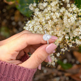 Pear Halo & Pave Lab Grown Diamond Engagement Ring