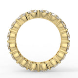 Shared Prong Setting Wedding Band Featuring 3.84 TCW Round Moissanite 5