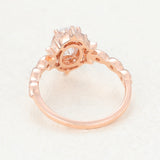 Oval Vintage Art Deco Lab-Grown Diamond Engagement Ring