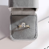 Stunning 1.0 - 2.0 CT Oval Moissanite Engagement Ring with Hidden Halo Design 8