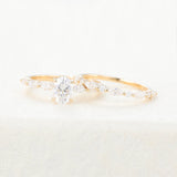 Oval Pave Lab Grown Diamond Bridal Set