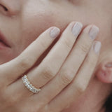 Eternity Wedding Band Featuring 1.60 TCW Oval Moissanite 7