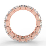 Shared Prong Setting Wedding Band Featuring  1.70 TCW Radiant Moissanite 9