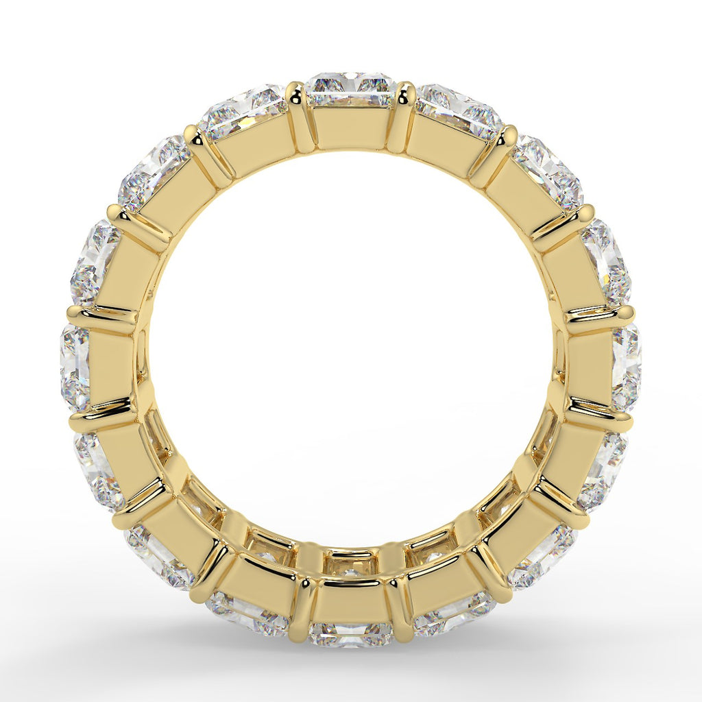 Shared Prong Setting Wedding Band Featuring  1.70 TCW Radiant Moissanite 4