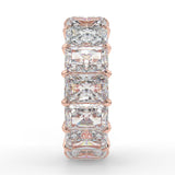 Shared Prong Setting Wedding Band Featuring  1.70 TCW Radiant Moissanite 7