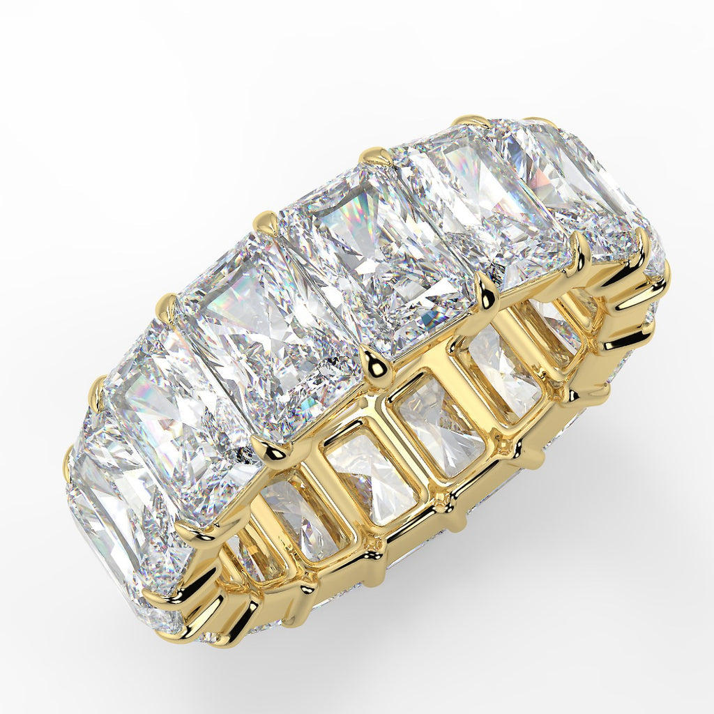 Shared Prong Setting Wedding Band Featuring  1.70 TCW Radiant Moissanite 5