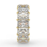 Shared Prong Setting Wedding Band Featuring  1.70 TCW Radiant Moissanite 6