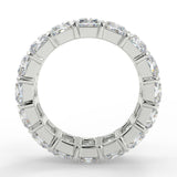 Shared Prong Setting Wedding Band Featuring  1.70 TCW Radiant Moissanite 3