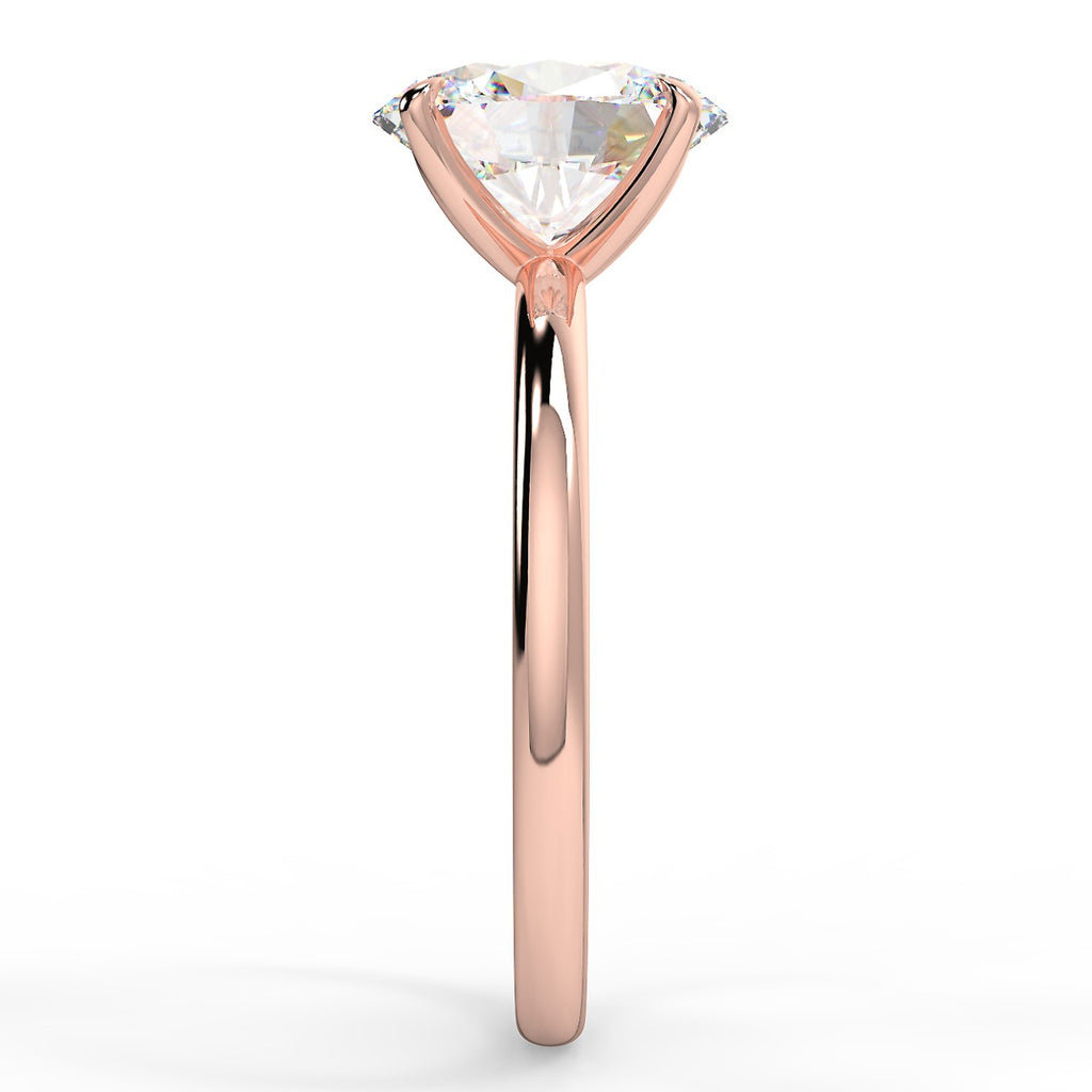 Solitaire Engagement Ring Featuring 1.91 CT Oval Moissanite 7