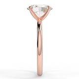 Solitaire Engagement Ring Featuring 1.91 CT Oval Moissanite 7