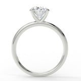 Solitaire Engagement Ring Featuring 1.91 CT Oval Moissanite 5
