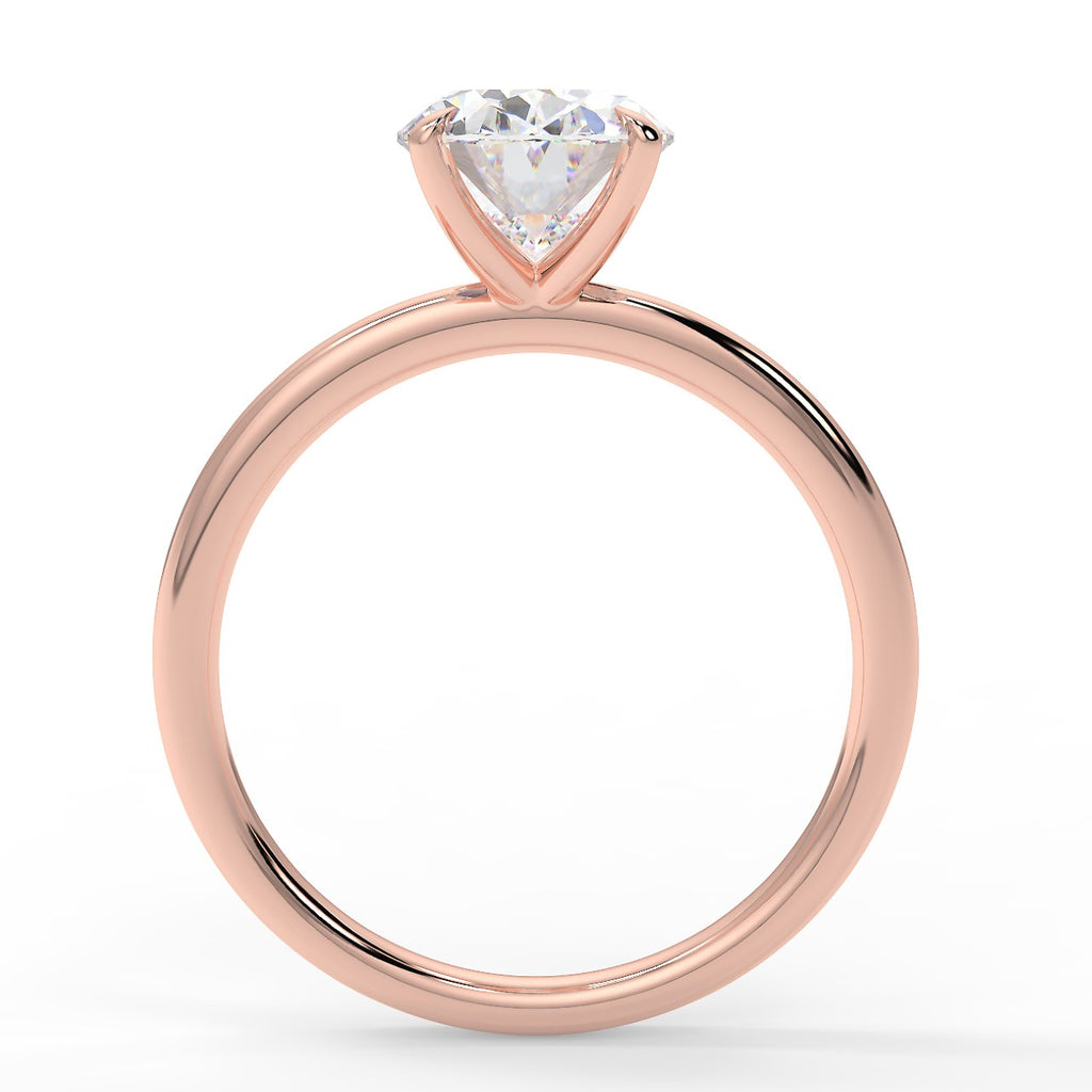 Solitaire Engagement Ring Featuring 1.91 CT Oval Moissanite 9