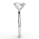 Solitaire Engagement Ring Featuring 1.91 CT Oval Moissanite 6